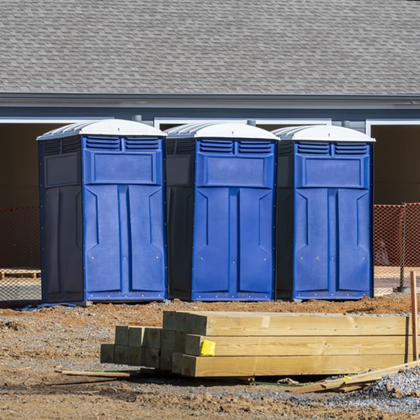 are there different sizes of portable restrooms available for rent in Wolcott